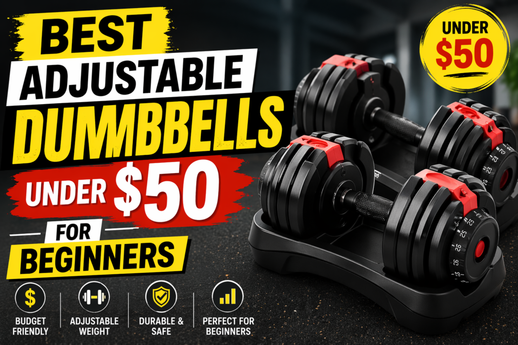 Best Adjustable Dumbbells Under $50 for Beginners