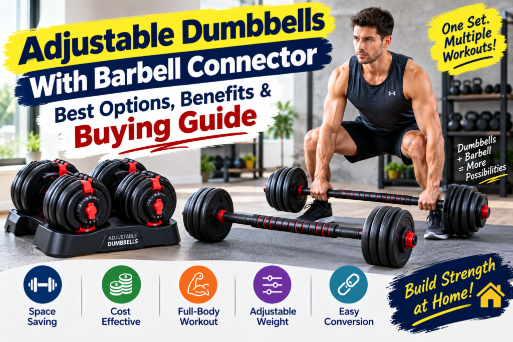 Adjustable Dumbbells With Barbell Connector: Best Options, Benefits & Buying Guide