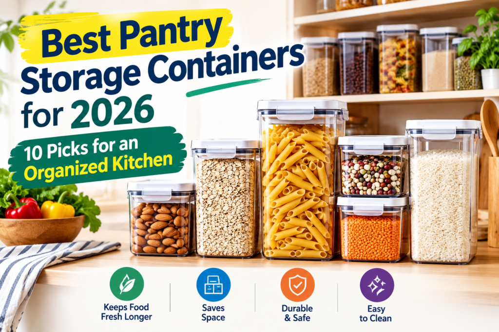 Best Pantry Storage Containers for 2026: 10 Picks for an Organized Kitchen