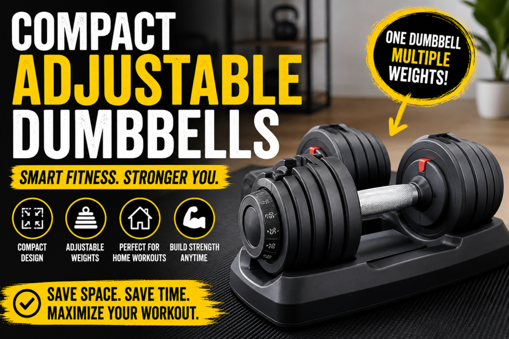 compact adjustable dumbbells for home workout