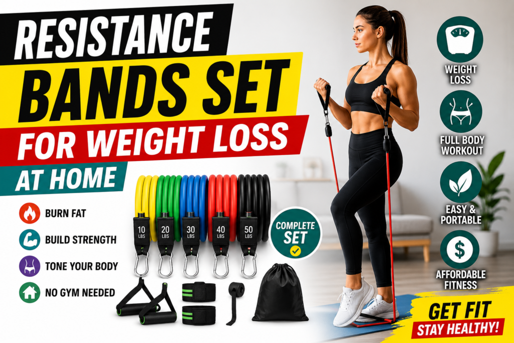 Resistance Bands Set for Weight Loss at Home
