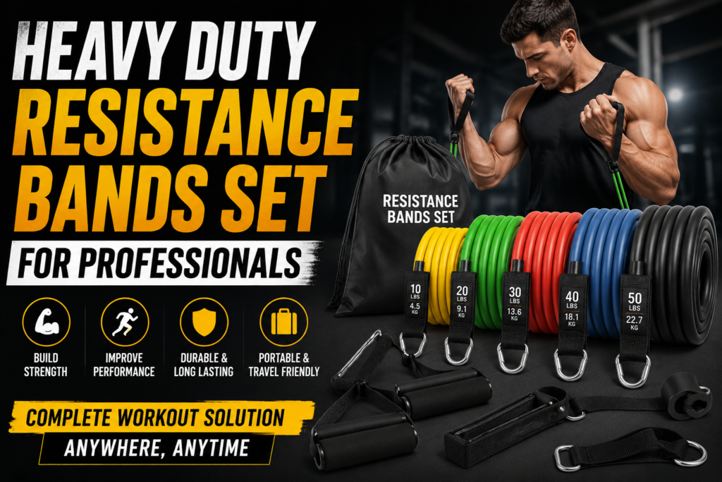 Heavy Duty Resistance Bands Set for Professionals