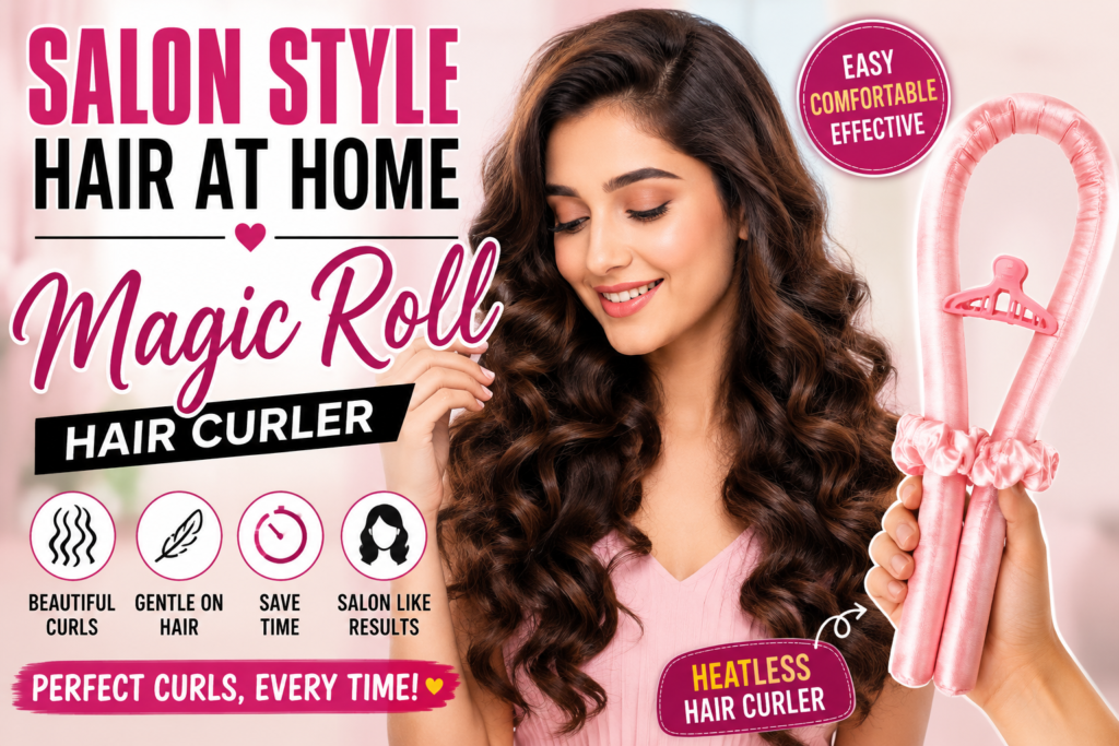 Salon Style Hair at Home Magic Roll Hair Curler