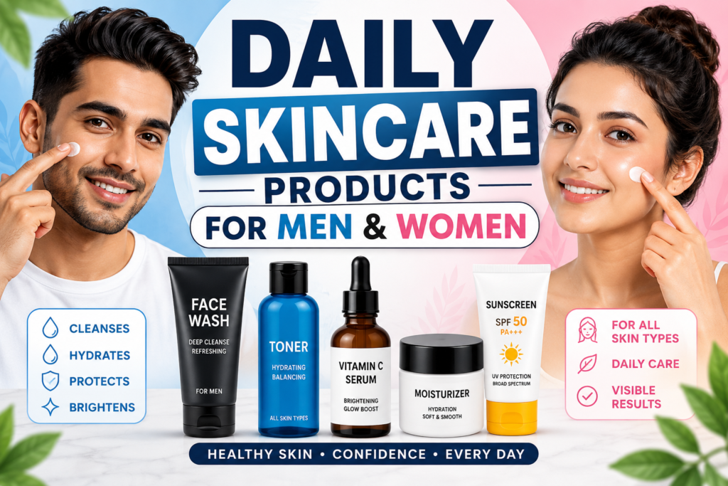 Daily Skincare Products for Men and Women