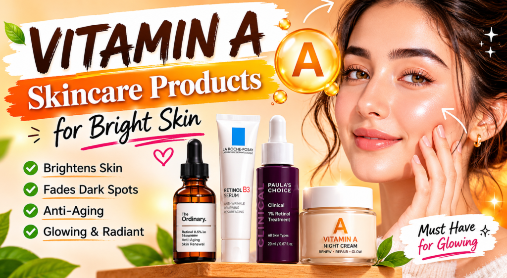 Vitamin A Skincare Products for Bright Skin