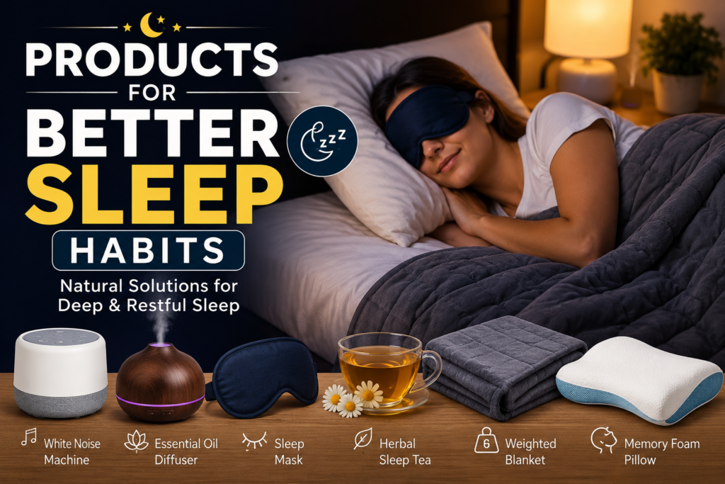 Products for Better Sleep habits