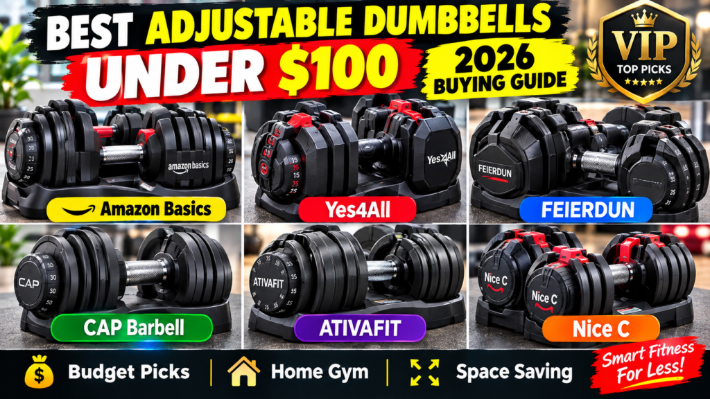 Best Adjustable Dumbbells Under $100 in 2026