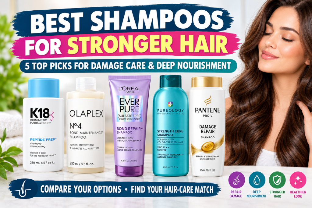 Best Shampoos for Stronger Hair and Deep Nourishment