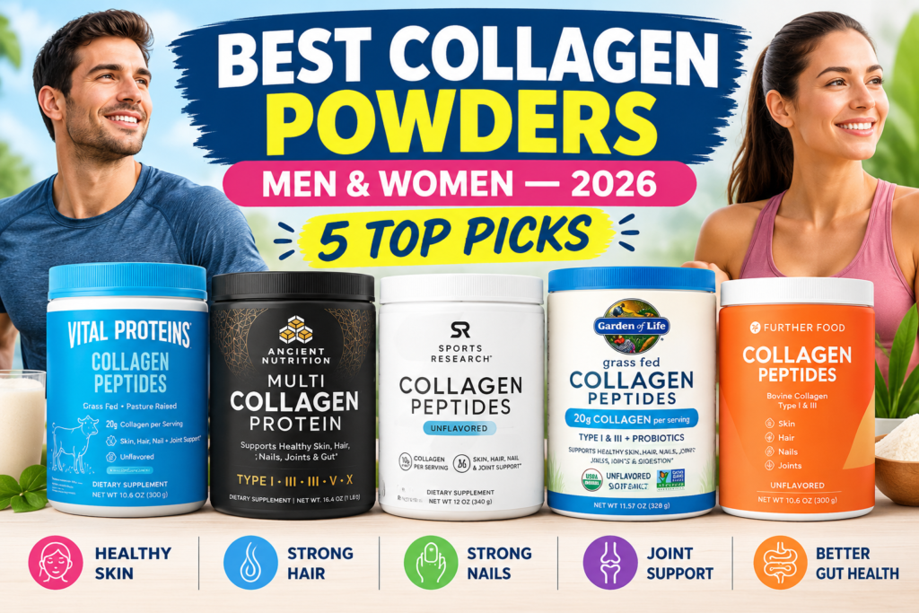 Best Daily Collagen Powder for Men and Women in 2026