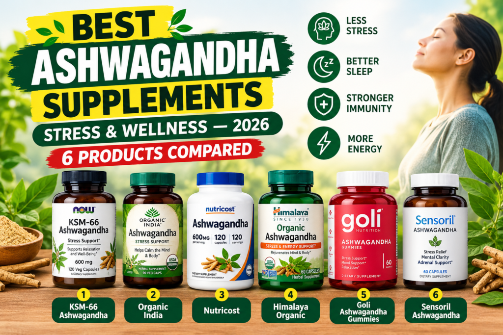 6 Best Ashwagandha Supplements for Stress in 2026