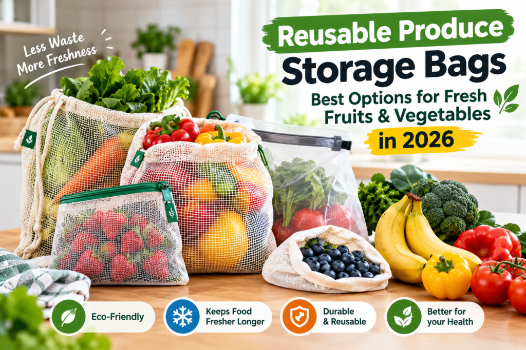 Reusable Produce Storage Bags: Best Options for Fresh Fruits & Vegetables in 2026