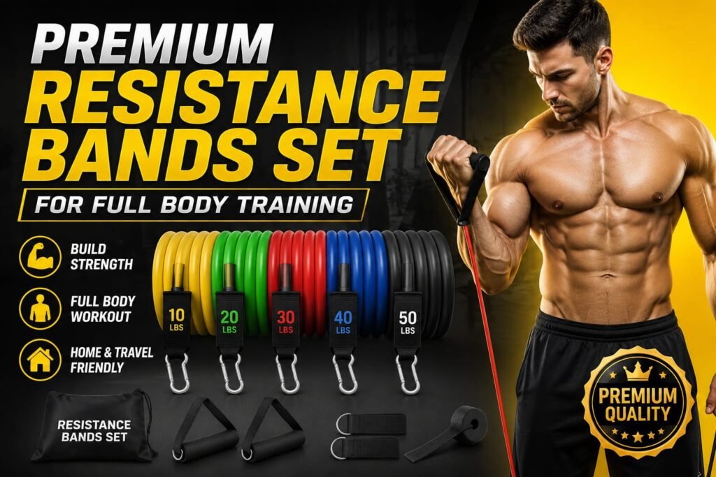 Premium Resistance Bands Set for Full Body Training