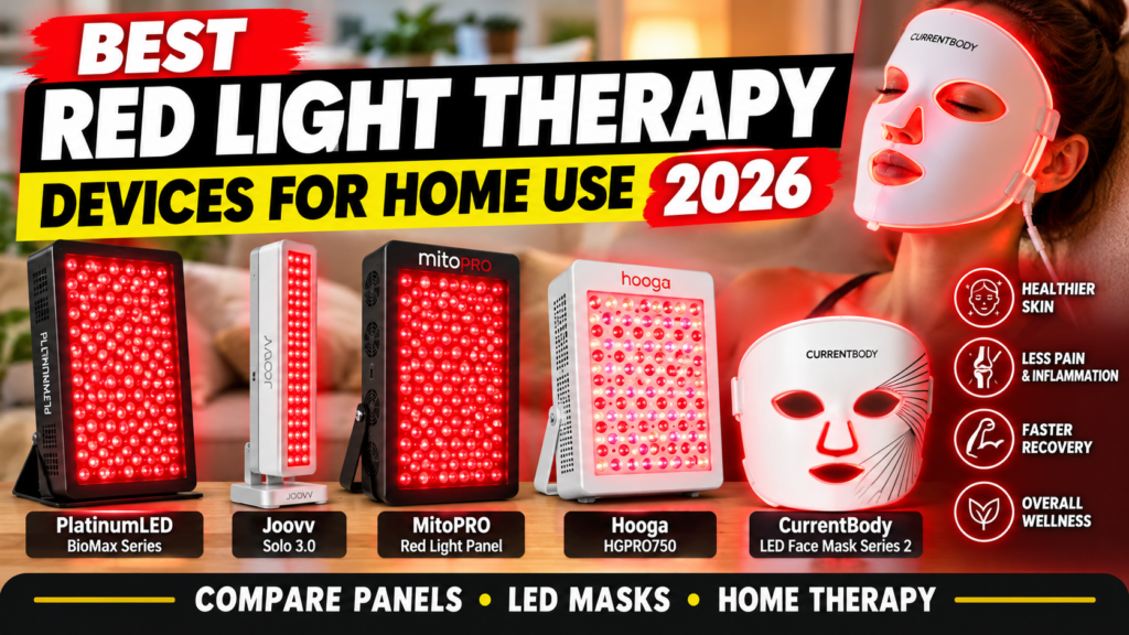 Best Red Light Therapy Devices for Home Use in 2026