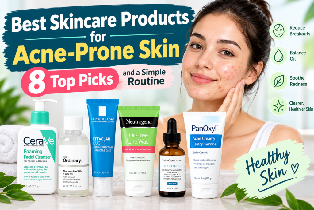 Best Skincare Products for Acne-Prone Skin: 8 Top Picks and a Simple Routine
