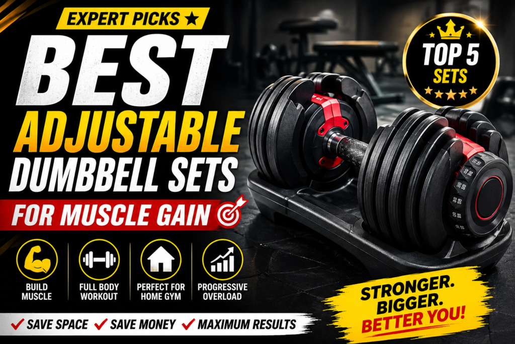 Best Adjustable Dumbbells Sets for Muscle Gain (Expert Picks)