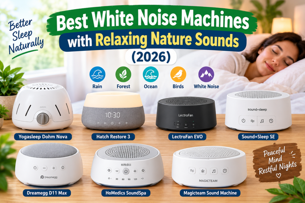 Best White Noise Machines with Relaxing Nature Sounds (2026)