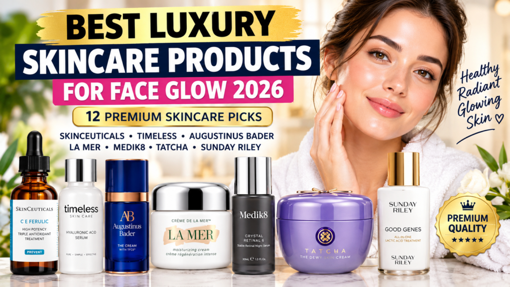 Best Luxury Skincare Products for Face Glow in 2026: 12 Products Worth Comparing
