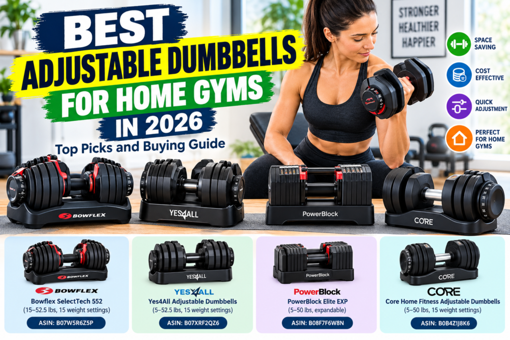 Best Adjustable Dumbbells for Home Gyms in 2026: Top Picks and Buying Guide