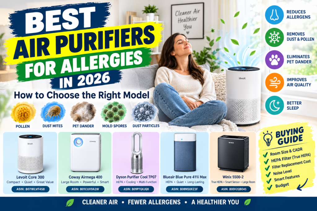 Best Air Purifiers for Allergies in 2026: How to Choose the Right Model