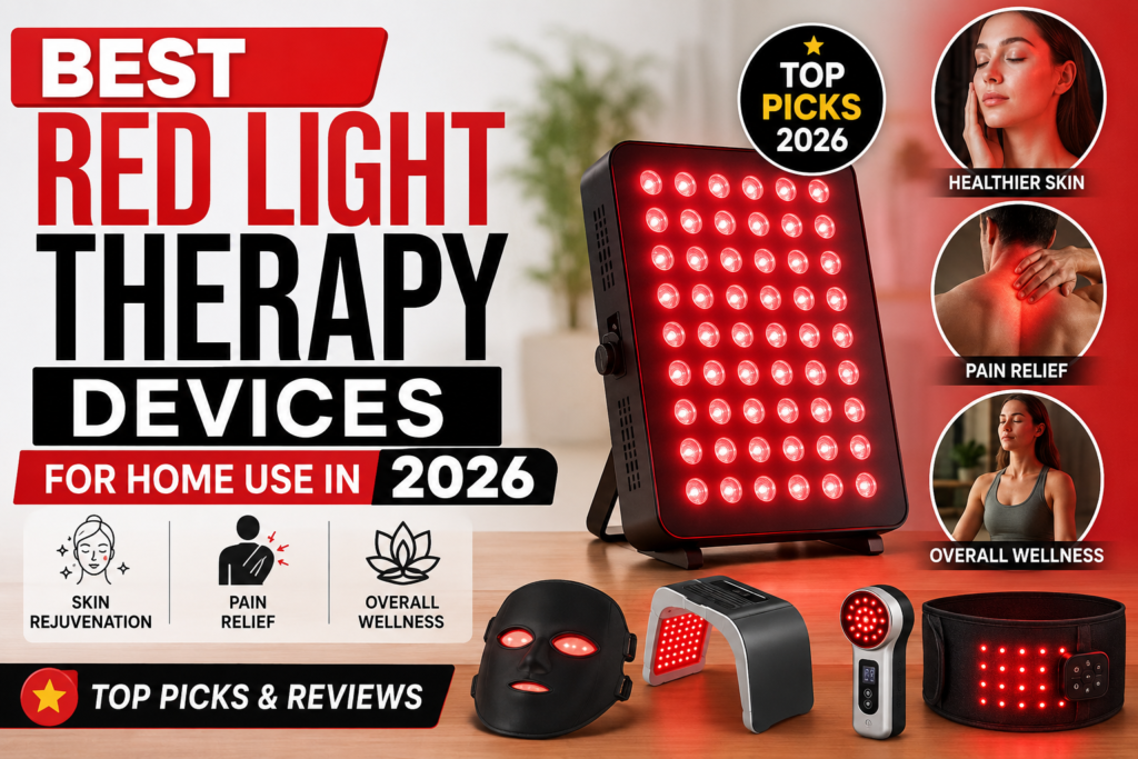 Best Red Light Therapy Devices for Home Use in 2026: Top Picks for Skin Rejuvenation, Pain Relief, and Overall Wellness
