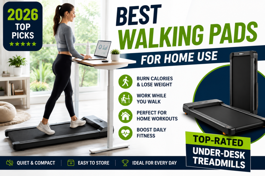 Best Walking Pads for Home Use in 2026: Top-Rated Under-Desk Treadmills for Weight Loss, Home Workouts, and Daily Fitness