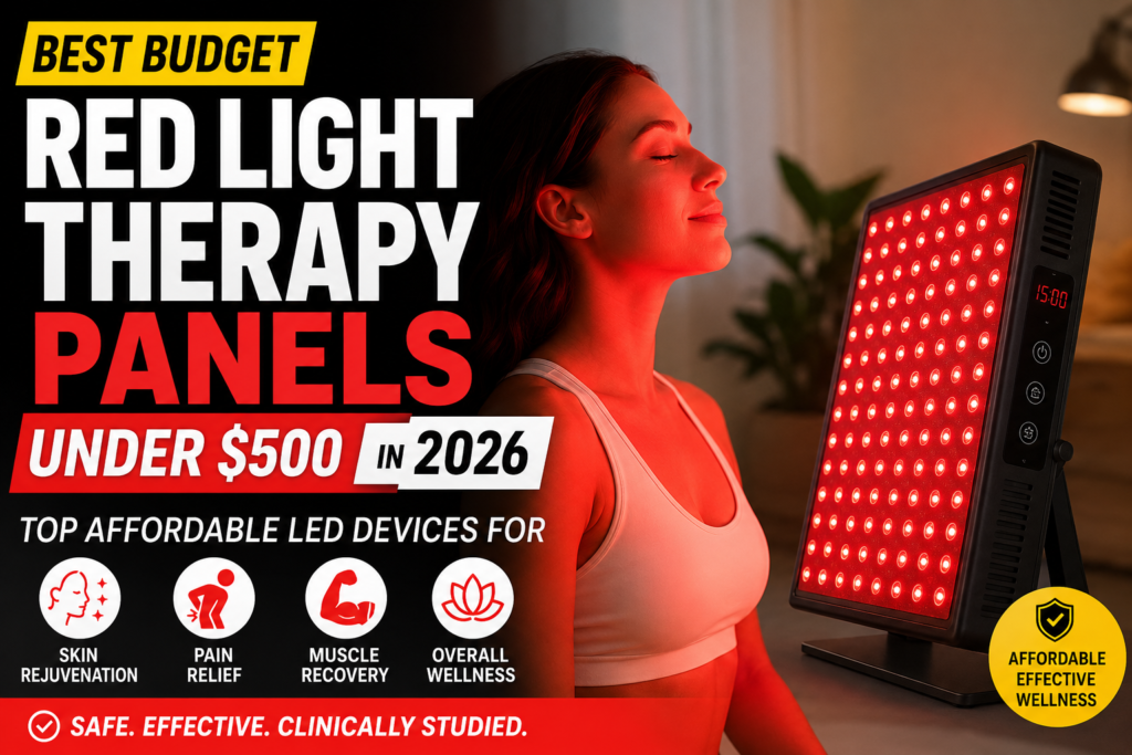 Best Budget Red Light Therapy Panels Under $500 in 2026: Top Affordable LED Devices for Skin Rejuvenation, Pain Relief, Muscle Recovery, and Overall Wellness