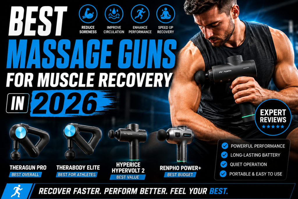 Best Massage Guns for Muscle Recovery in 2026: Expert Reviews of the Top Fitness Recovery Devices for Athletes and Home Workouts