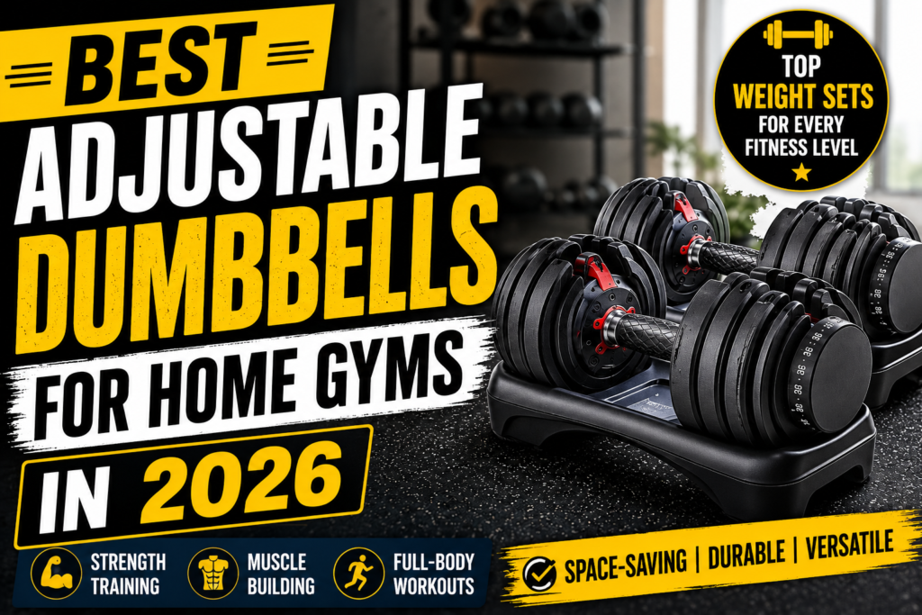 Best Adjustable Dumbbells for Home Gyms in 2026: Top Adjustable Weight Sets for Strength Training, Muscle Building, and Full-Body Home Workouts