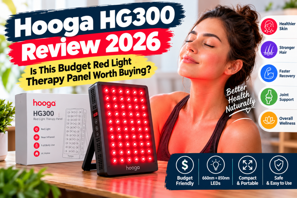 Hooga HG300 Review 2026: Is This Budget Red Light Therapy Panel Worth Buying?