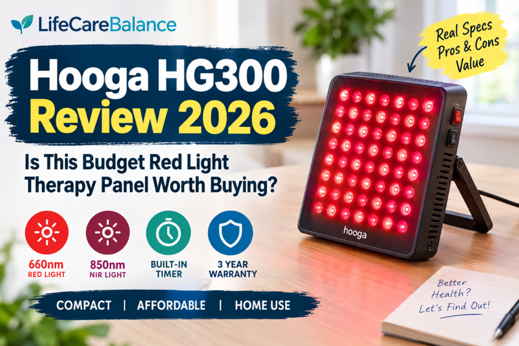 Hooga HG300 Review 2026: Is This Budget Red Light Therapy Panel Worth Buying?