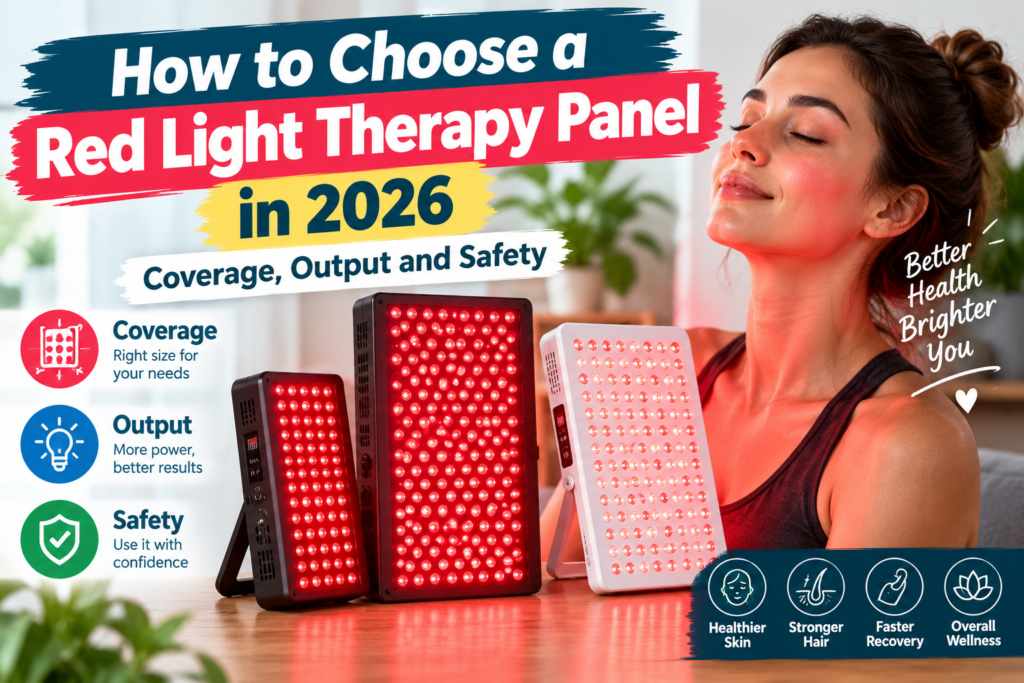 How to Choose a Red Light Therapy Panel in 2026: Coverage, Output and Safety