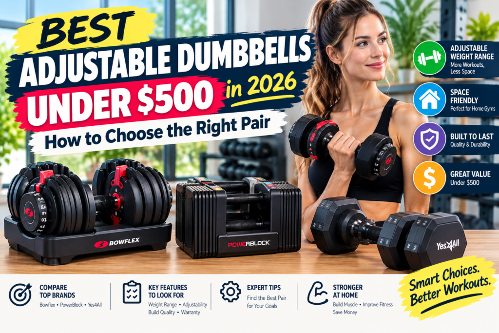 Best Adjustable Dumbbells Under $500 in 2026: How to Choose the Right Pair