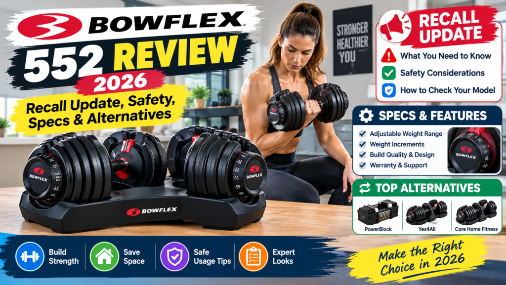 Bowflex 552 Review 2026: Recall Update, Safety, Specs & Alternatives