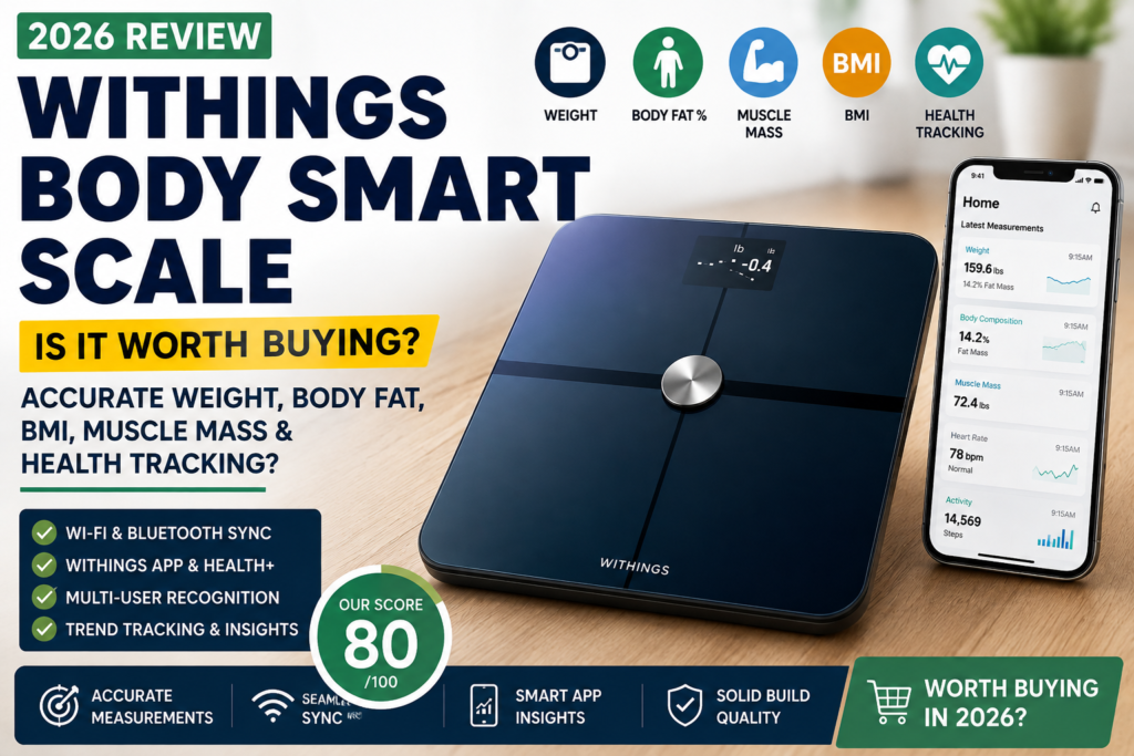 Withings Body Smart Scale Review (2026): Is This Smart Digital Scale Worth Buying for Accurate Weight, Body Fat, BMI, Muscle Mass, and Health Tracking?