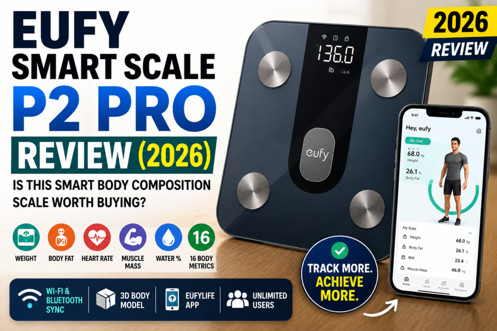Eufy Smart Scale P2 Pro Review (2026): Is This Smart Body Composition Scale Worth Buying for Weight Loss, BMI, Body Fat & Fitness Tracking?