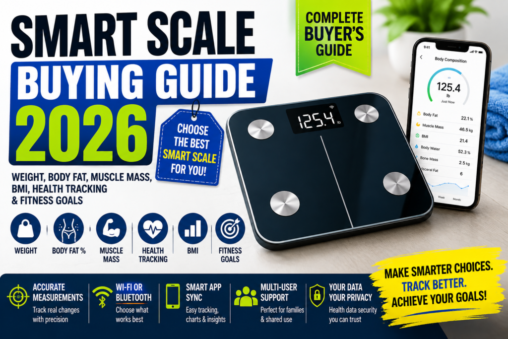 Smart Scale Buying Guide 2026: How to Choose the Best Smart Scale for Weight, Body Fat, Muscle Mass, BMI, Health Tracking & Fitness Goals