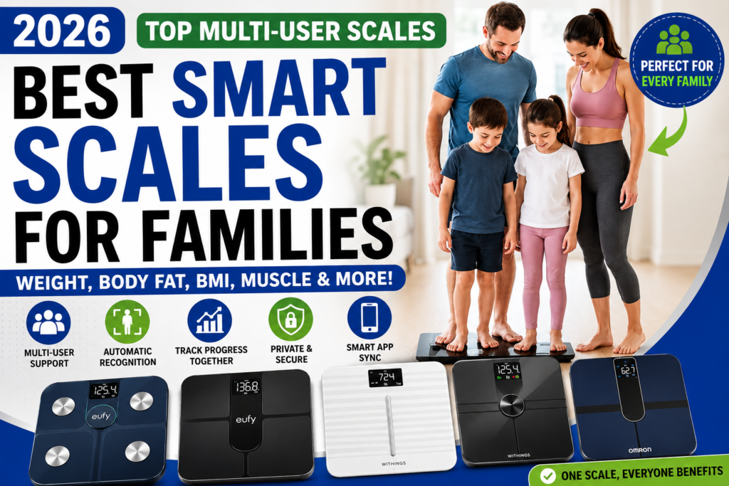 Best Smart Scales for Families in 2026: Top Multi-User Scales for Weight, Body Fat, BMI, Muscle Tracking & Health Monitoring