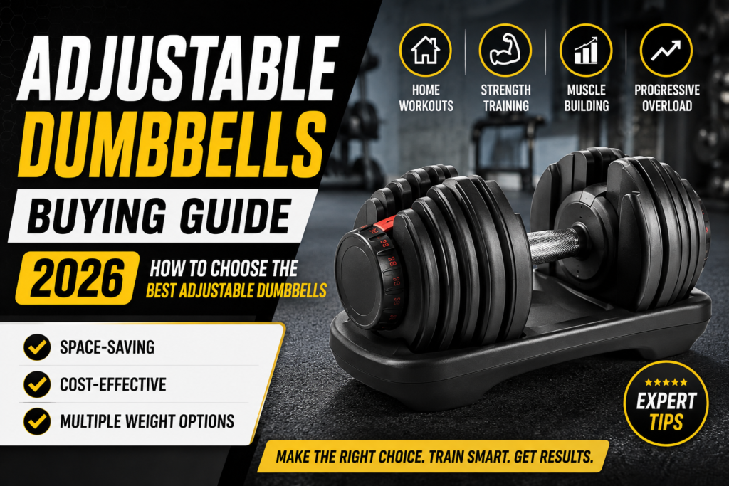 Adjustable Dumbbells Buying Guide (2026): How to Choose the Best Adjustable Dumbbells for Home Workouts, Strength Training, Muscle Building & Progressive Overload