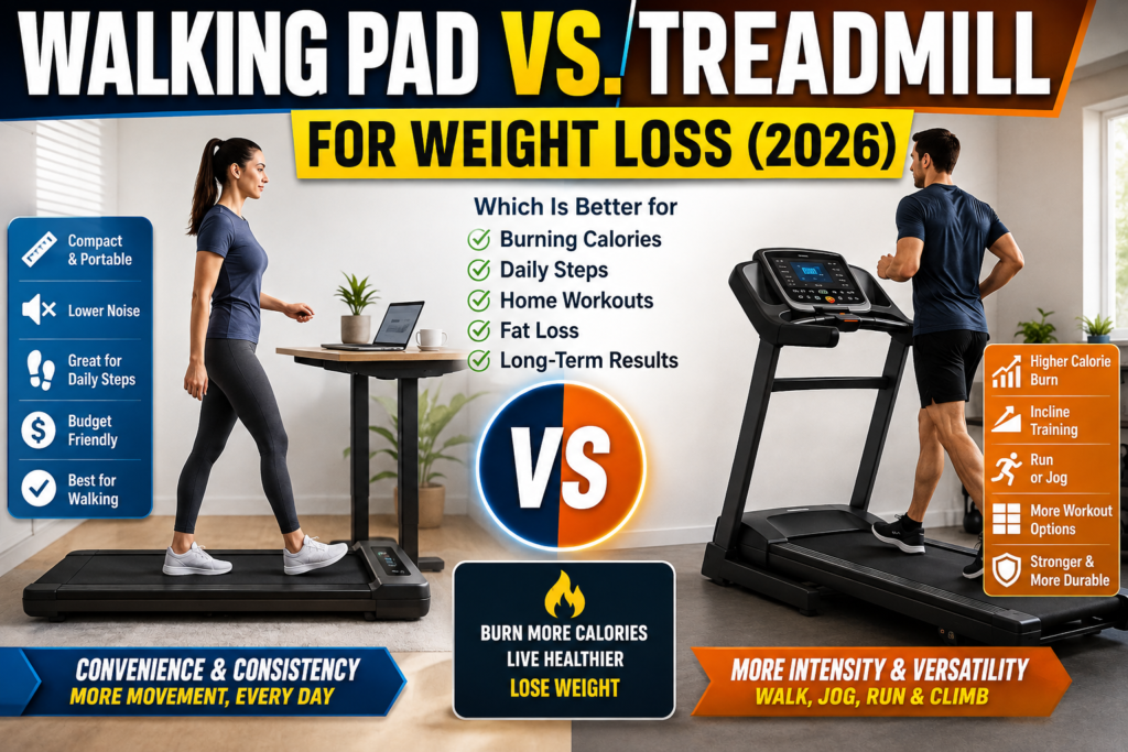 Walking Pad vs Treadmill for Weight Loss (2026 Guide)