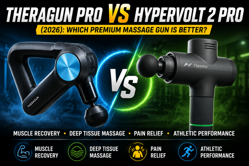 Theragun Pro vs Hypervolt 2 Pro (2026): Which Premium Massage Gun Is Better for Muscle Recovery, Deep Tissue Massage, Pain Relief, and Athletic Performance?