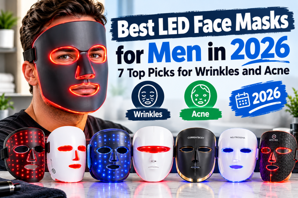 Best LED Face Masks for Men in 2026: 7 Top Picks for Wrinkles and Acne