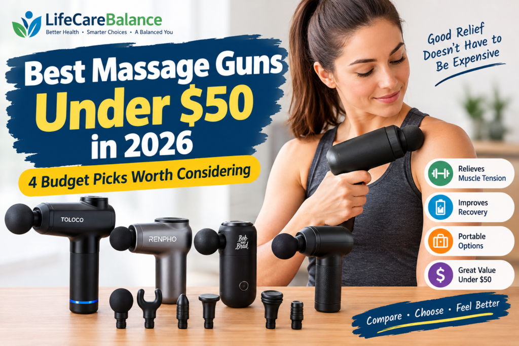 Best Massage Guns Under $50 in 2026: 4 Budget Picks Worth Considering