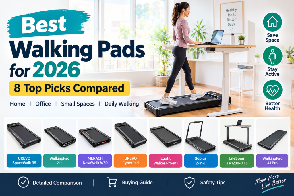 Best Walking Pads for 2026: 8 Top Picks for Home, Office, Small Spaces, and Daily Walking