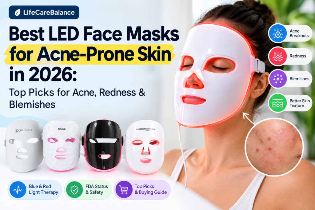 Best LED Face Masks for Acne-Prone Skin in 2026: Top Picks for Acne, Redness & Blemishes