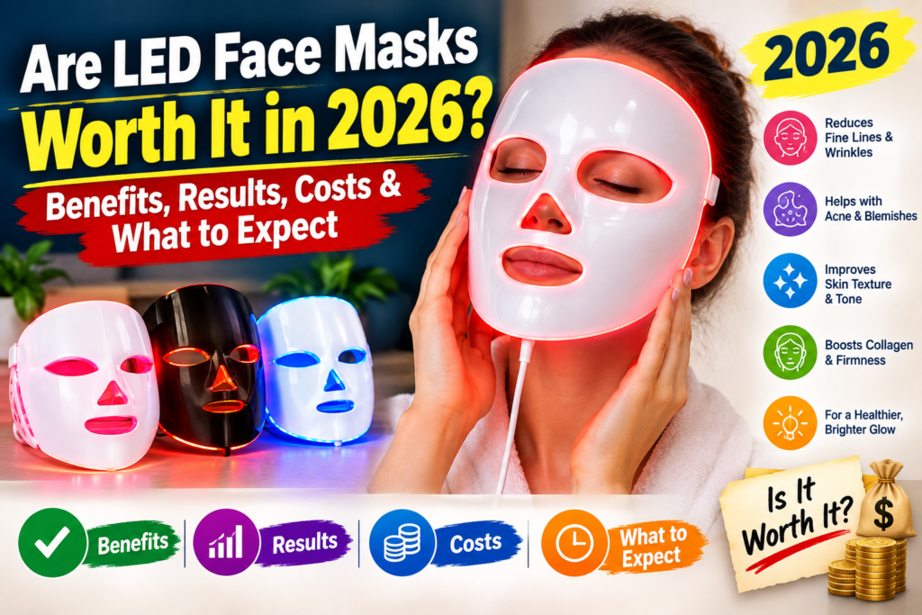 Are LED Face Masks Worth It in 2026? Benefits, Results, Costs & What to Expect