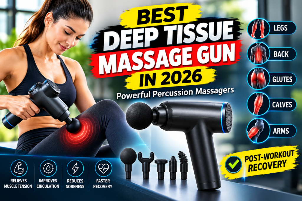 Best Deep Tissue Massage Gun in 2026: Powerful Percussion Massagers for Legs, Back, Glutes, Calves, Arms & Post-Workout Recovery