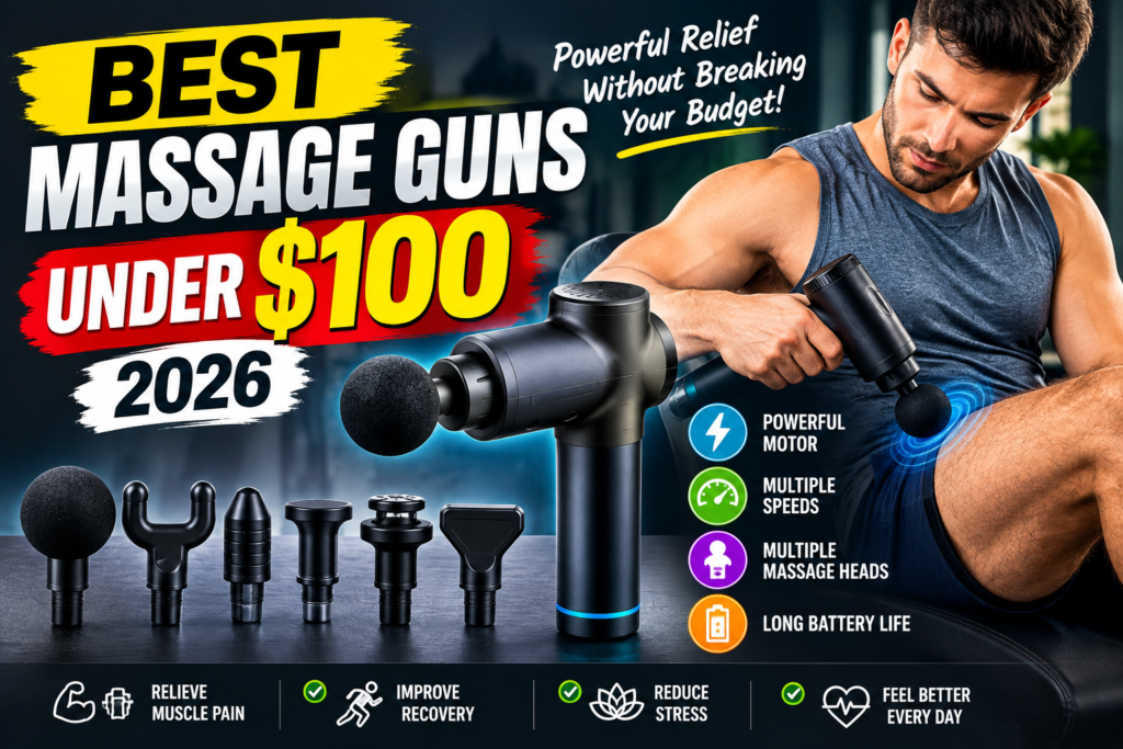 Budget-Friendly Percussion Massagers With Powerful Motors, Multiple Speeds & Massage Heads”