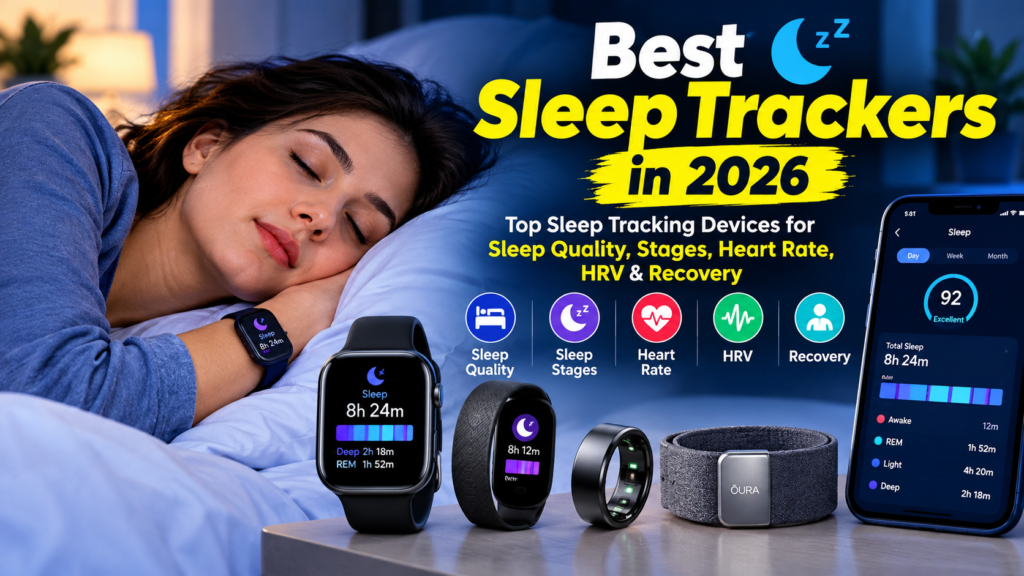 Best Sleep Trackers in 2026: Top Sleep Tracking Devices for Sleep Quality, Stages, Heart Rate, HRV & Recovery