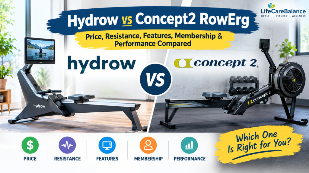 Hydrow vs Concept2 RowErg 2026: Price, Resistance, Features, Membership & Performance Compared