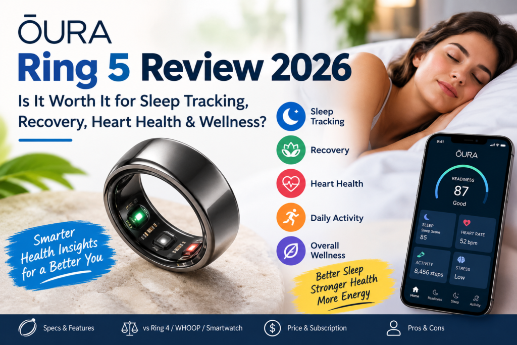 Oura Ring 5 Review 2026: Is It Worth It for Sleep Tracking, Recovery, Heart Health & Wellness?